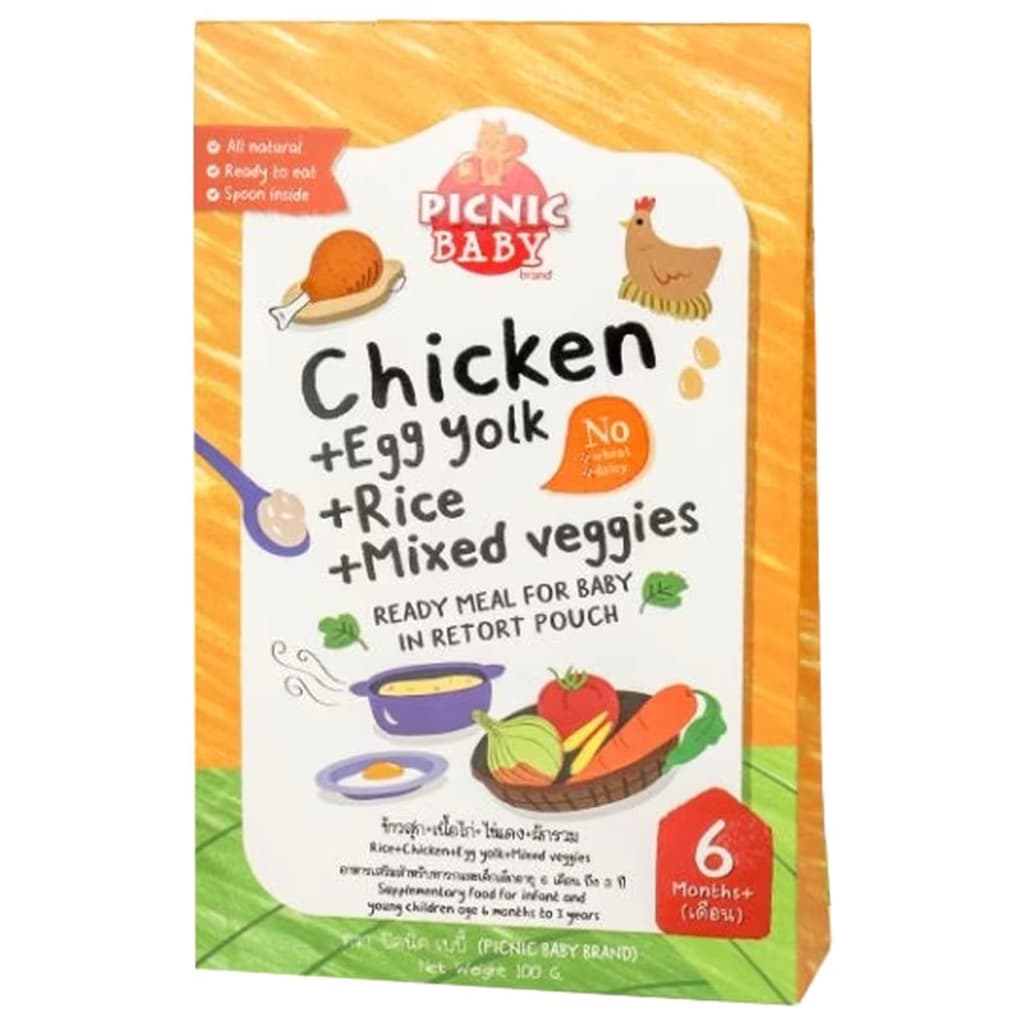 ปิคนิคเบบี้ อาหารเสริมเด็กเนื้อไก่ 100G.