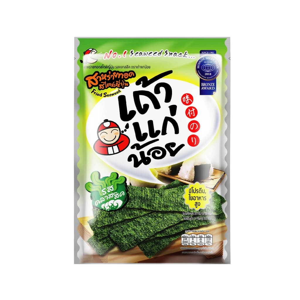 Taokaenoi Crispy Seaweed Original Flavour 30G.