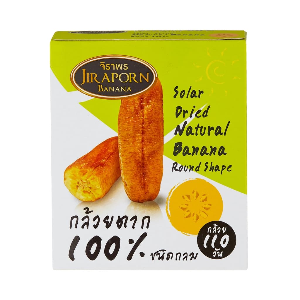 Jiraporn Dried Banana Round Shape 240G.