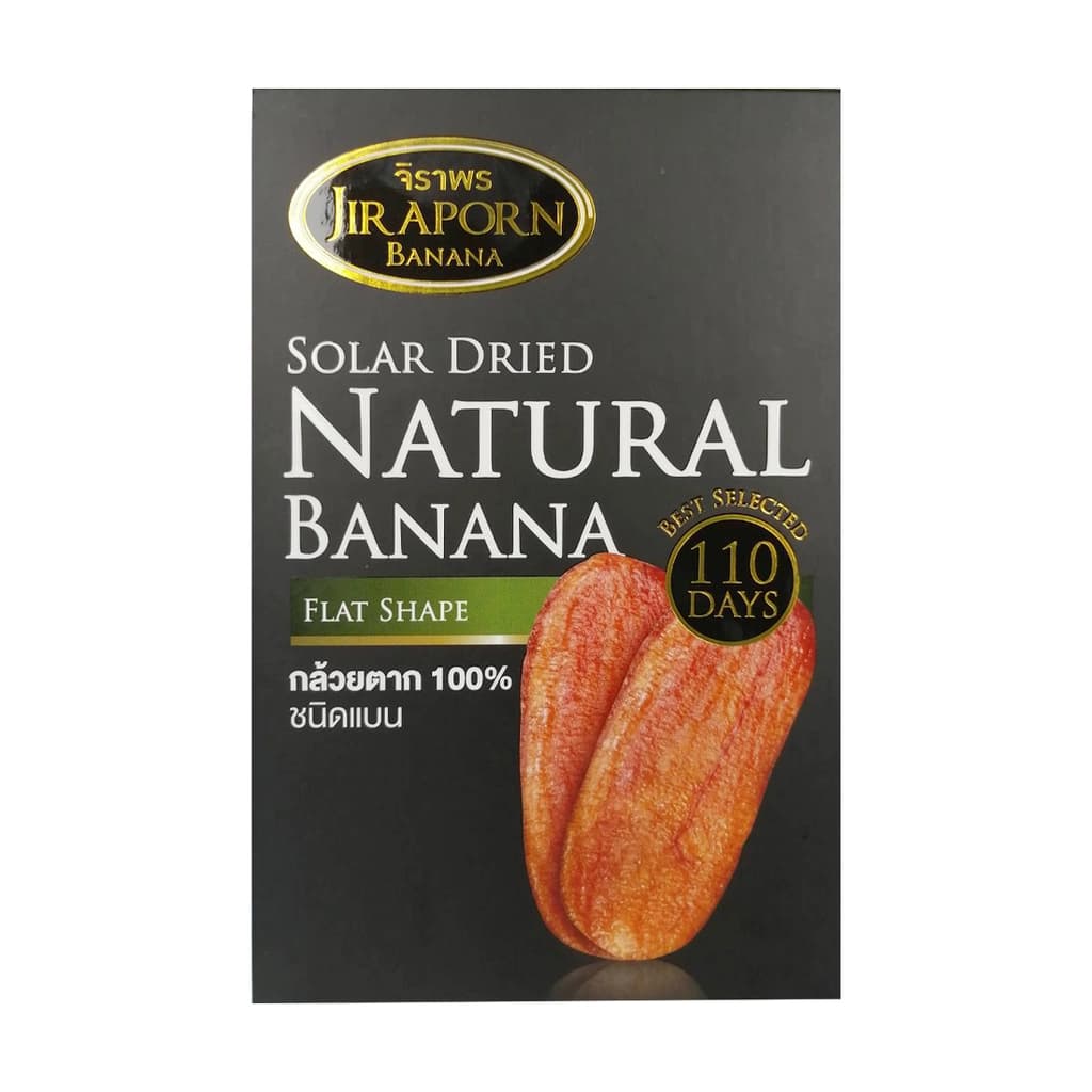 Jiraporn Dried Banana Flat Shape 450G.