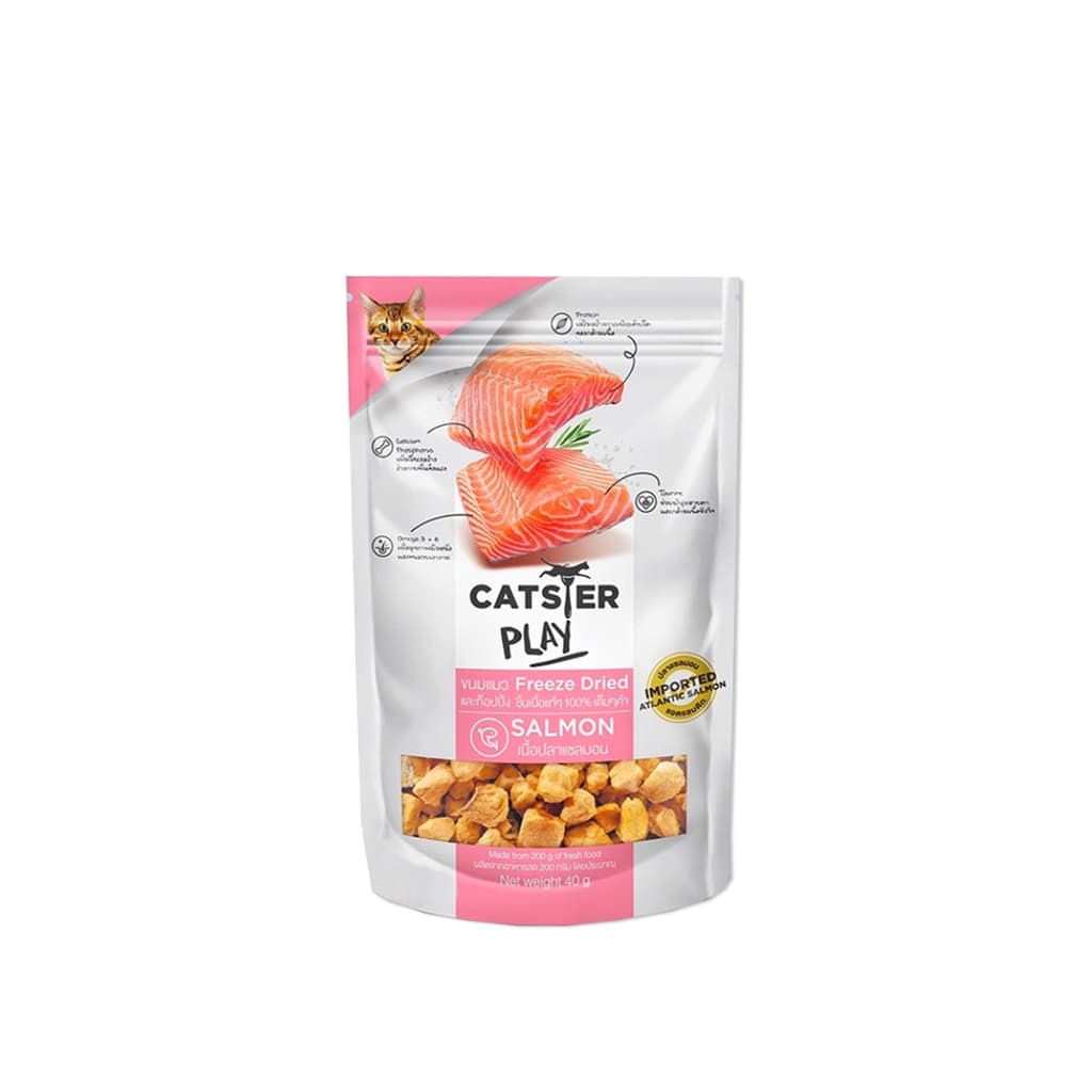 Catster Play Freeze Dried Cat Treats Salmon 40G.