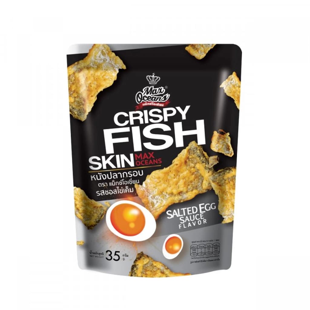 Maxoceans Crispy Fish Skin Saltedegg35G.