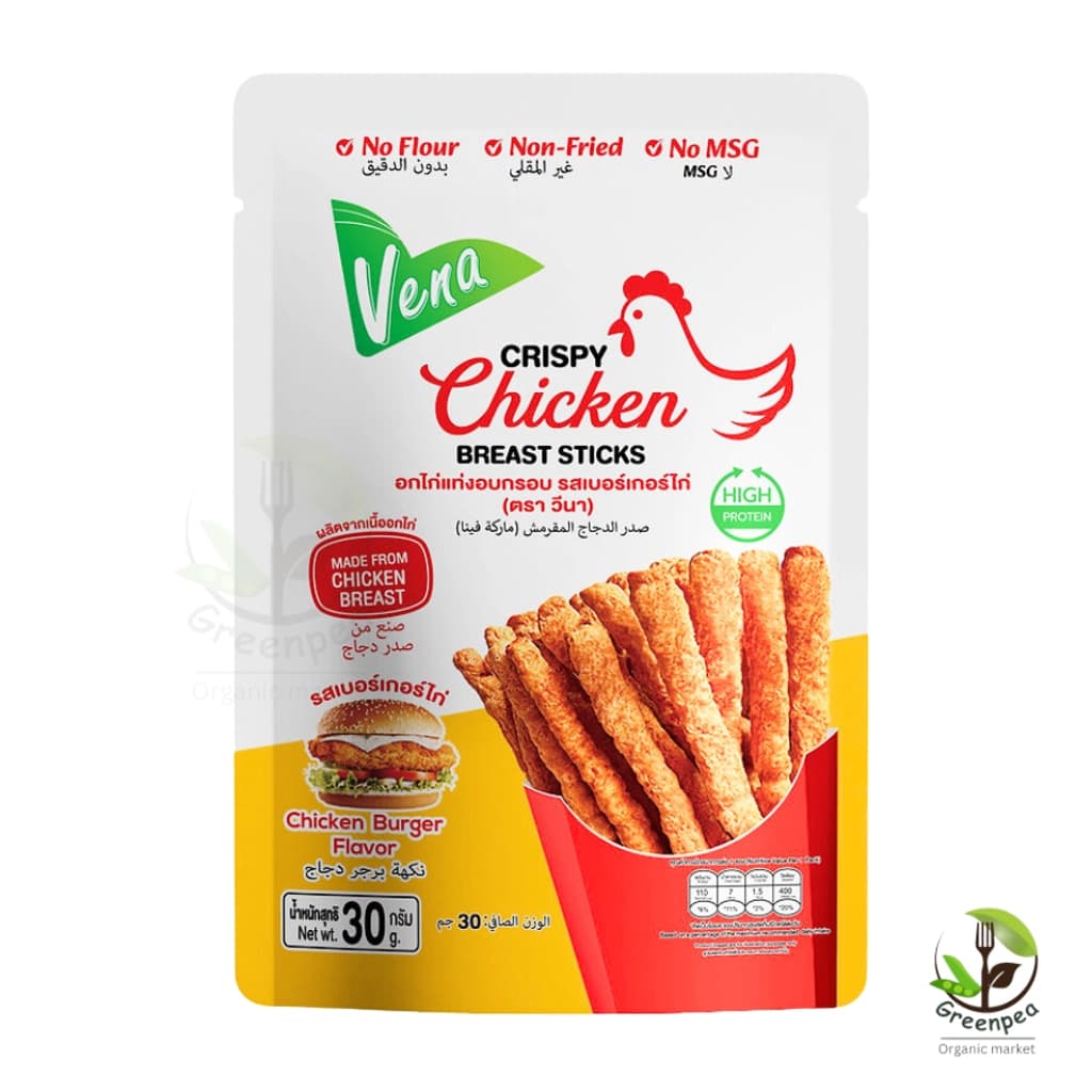 วีนา อกไก่แท่งอบกรอบ รสต้มยำ 30ก