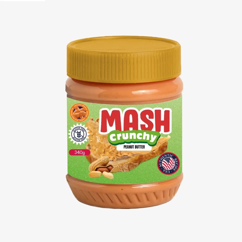 Mash Crunchy Peanut Butter 340G.