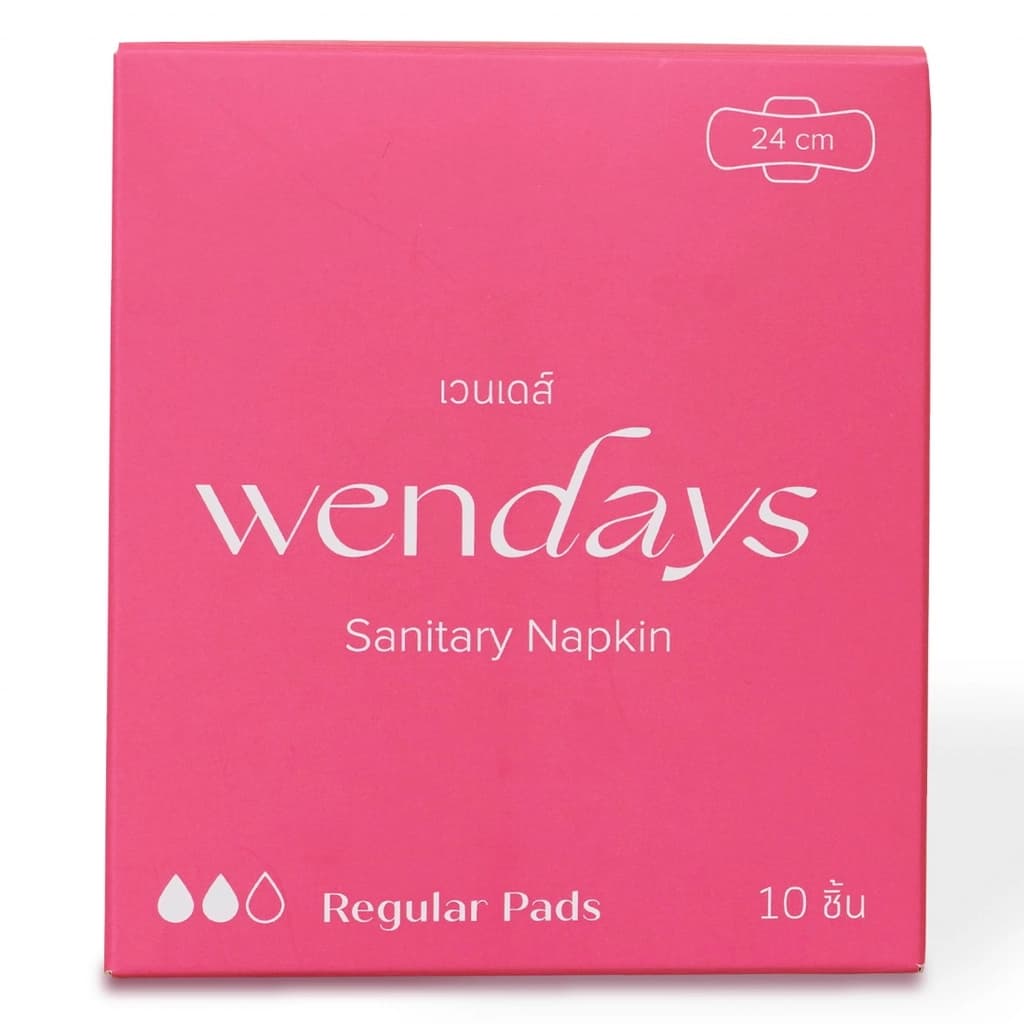 Wendays Regular Pads 24CM. 10PCS.