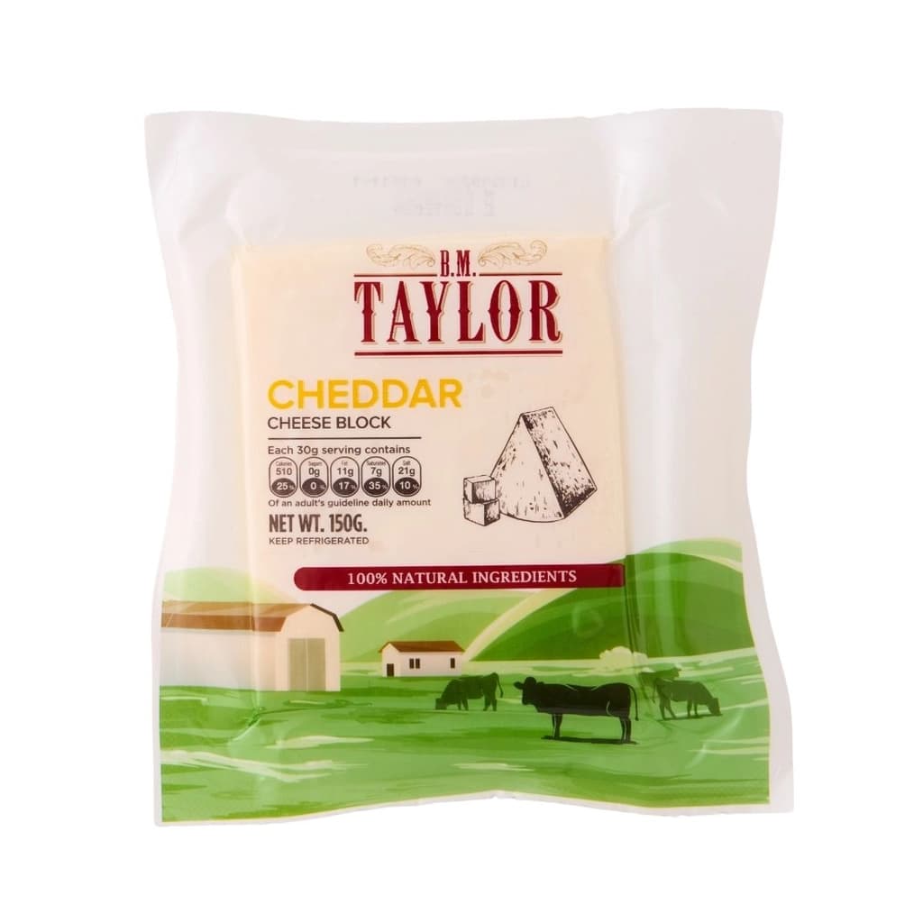B.M.Taylor Cheddar Cheesee Block 150G.