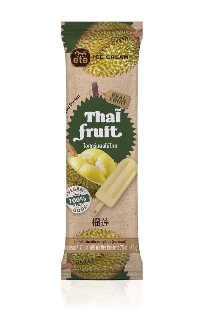 เอเต้ ไอศกรีมไทยฟรุ้ตทุเรียน 75มล.
