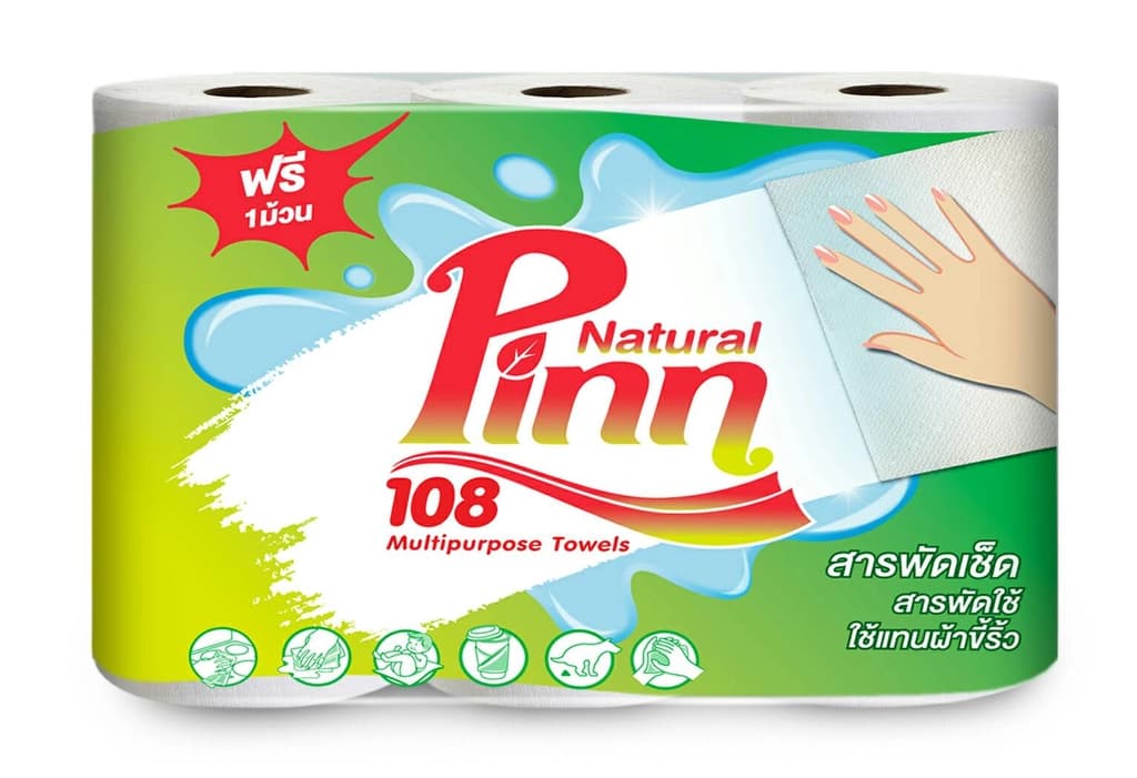 Pinn108 Multi propose Towel 2+1 Rolls