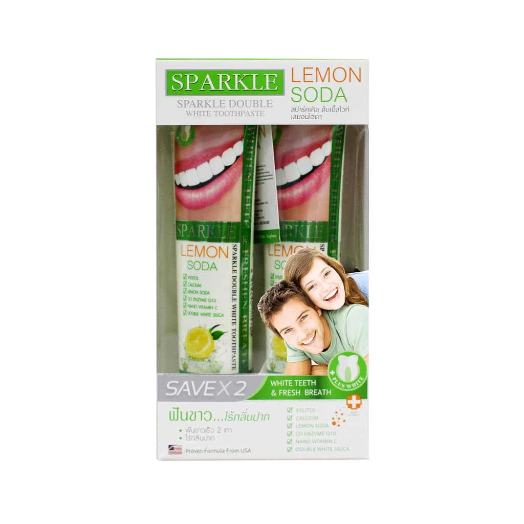Sparkle Lemon Soda Toothpaste 100G. Pack 2