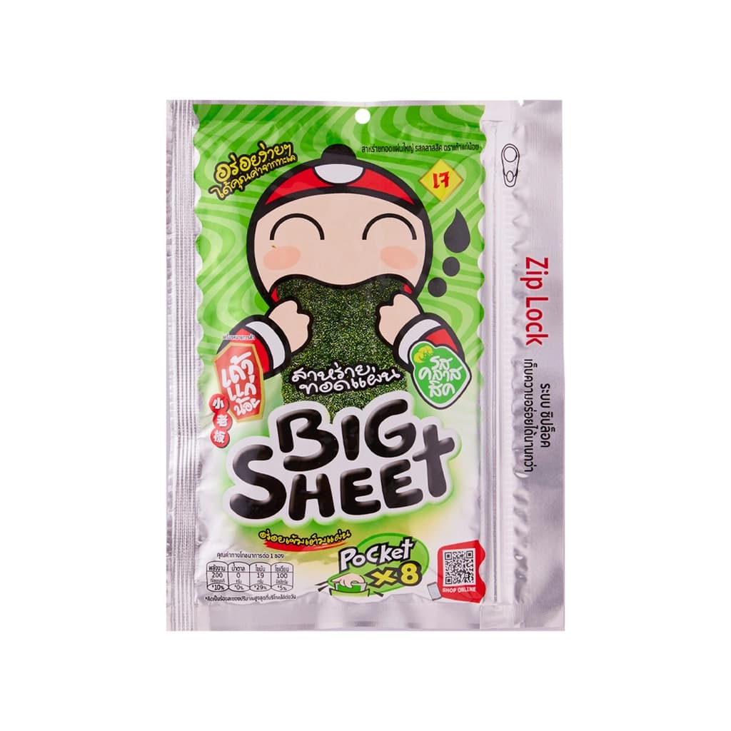 Taokaenoi Seaweed Big Sheet Classic 28G.