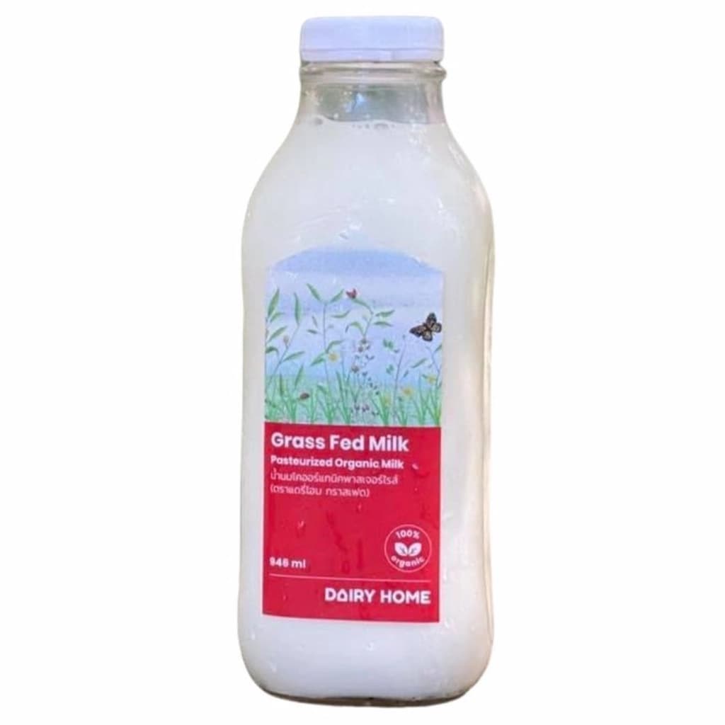 Dairy Home Pasteurized Organic Grass Fed Milk 946ML.