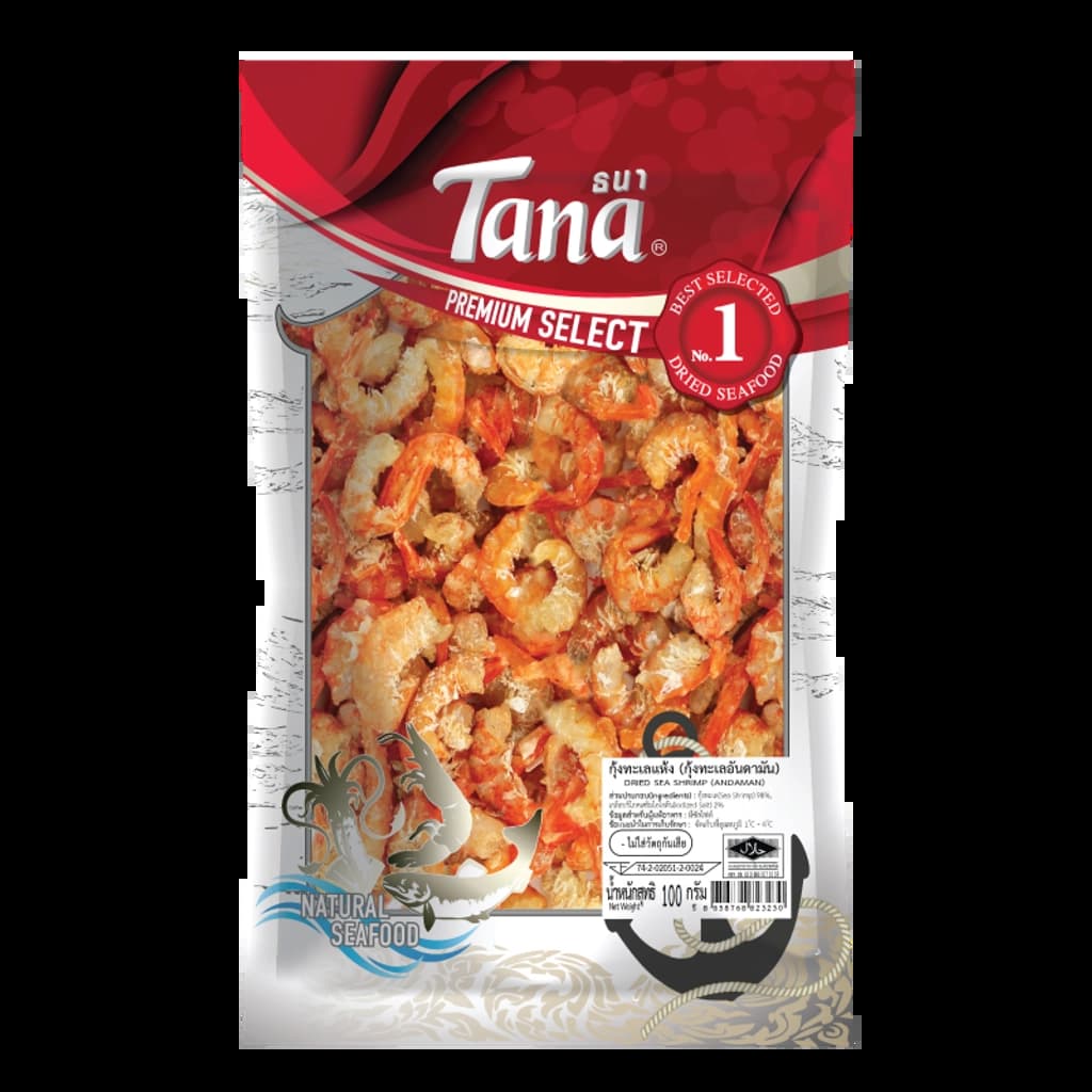 ธนา กุ้งทะเลแห้ง(อันดามัน) 100ก.