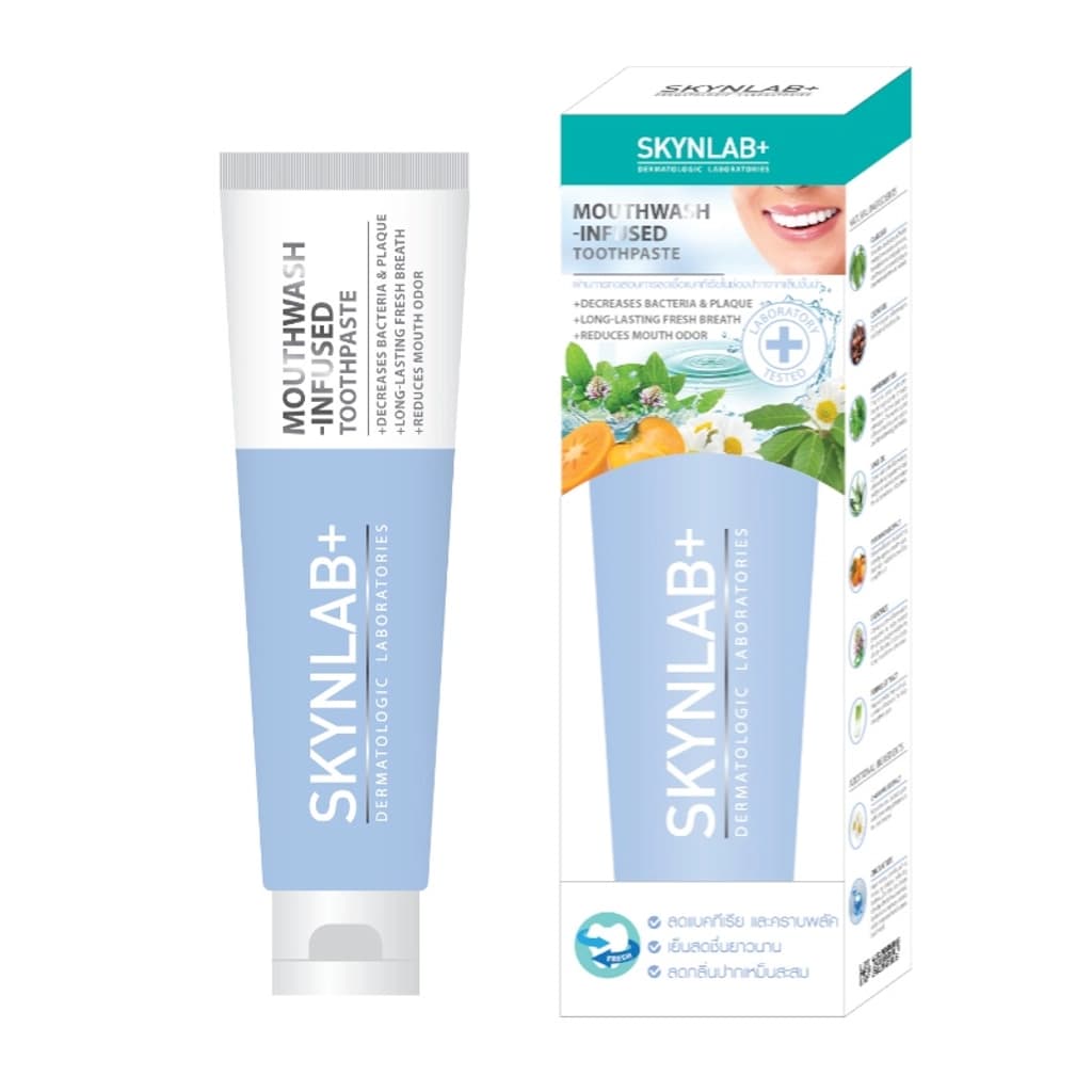 Skynlab Mouthwash-Infused Toothpaste 160G.