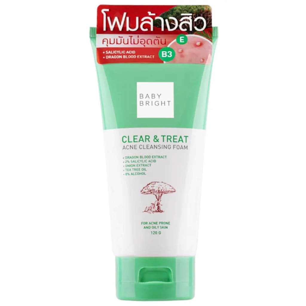 CLEAR & TREAT ACNE CLEANSING FOAM 120G BABY BRIGHT (F)