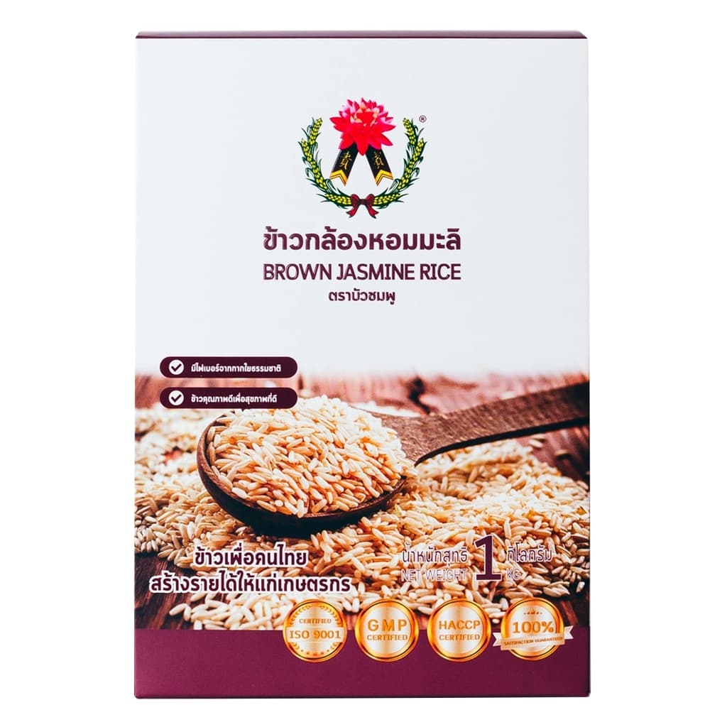 Bua Chompoo Brown Jasmine Rice 1KG.