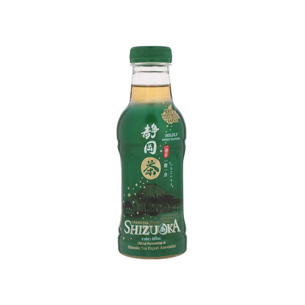 ชิซึโอกะ น้ำชาเขียวชิซึโอกะผสมผงมัทฉะสูตรหวานน้อย 440มล.