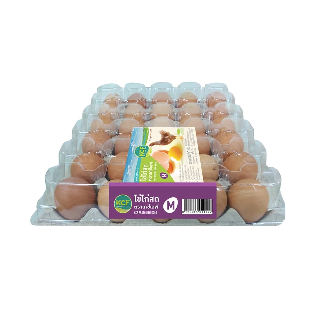 เคซีเอฟ ไข่ไก่ขนาดกลาง ไซส์ M แพ็ค 30