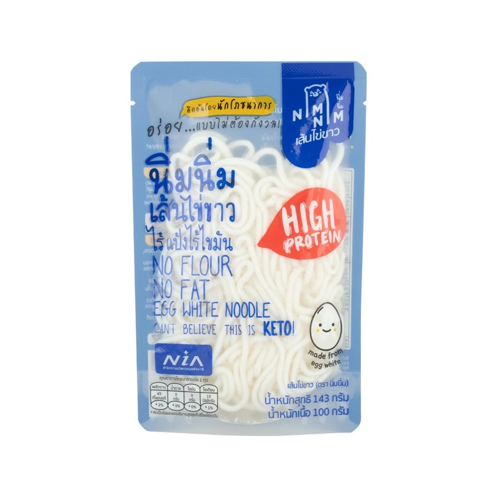 นิ่มนิ่ม เส้นไข่ขาวพร้อมทาน 185ก.