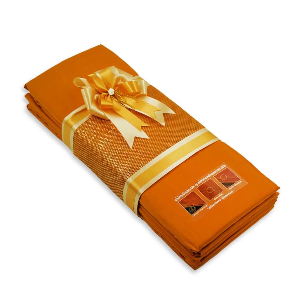 บุญรักษา ผ้าไตรเต็ม 5ขัณฑ์ มัสลิน 1.90ม.