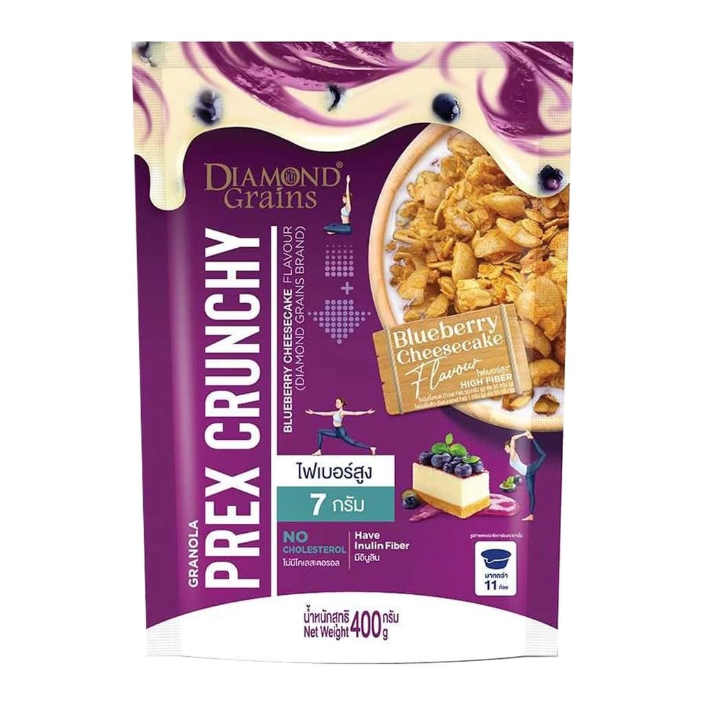 Diamondgrain prexcrunchy blueberry cheese 400 g.