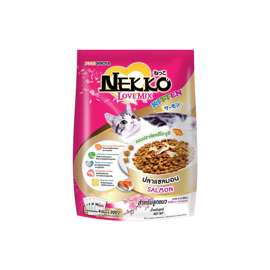 Nekko Love Mix Salmon for Kitten 400G.