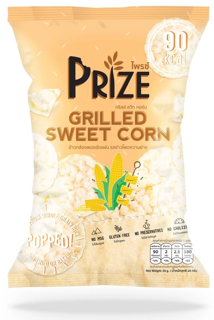 Prize Rice Crackers Grilled Sweet Corn 20G.