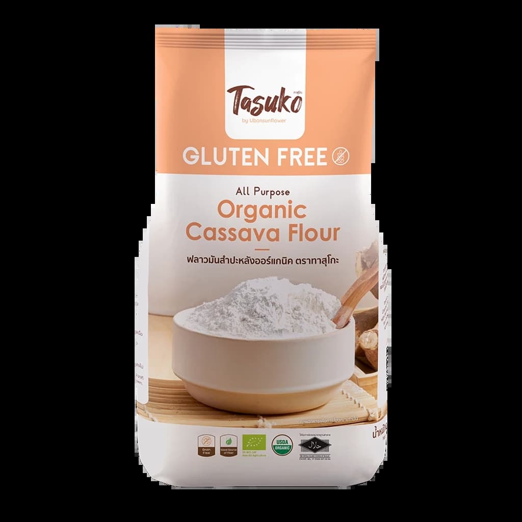 TASUKO ORGANIC CASSAVA FLOUR 500G.
