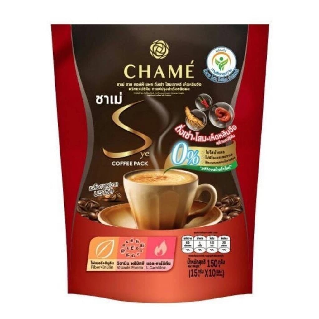กาแฟชาเม่ ซายคอฟฟี่ถั่งเช่า 15กรัม*10