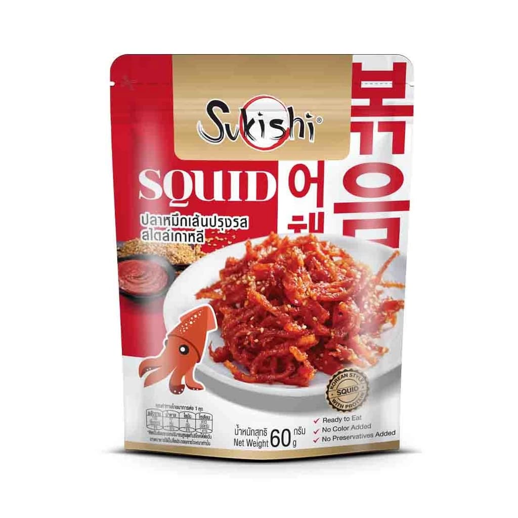 ซูกิชิ ปลาหมึกเส้นปรุงรส 60ก.