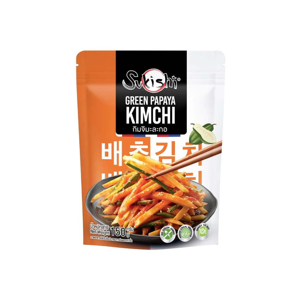 Sukishi Green Papaya Kimchi 150G.