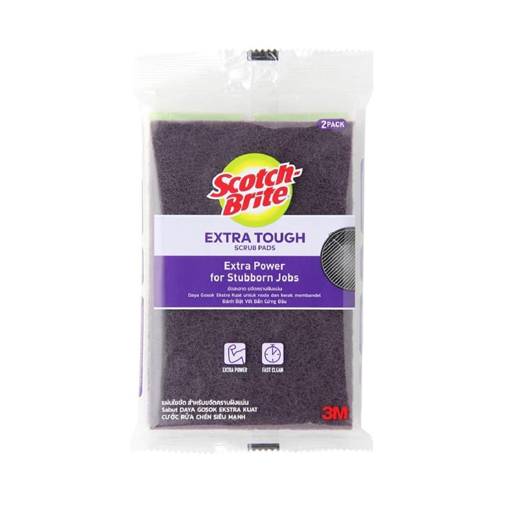 3M SCOTCH-BRITE EXTRA TOUGH PAD PK2