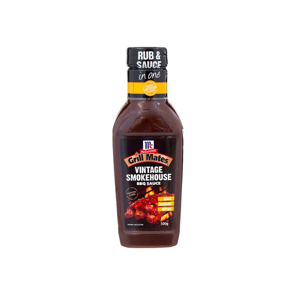 McCormick Vintage Smokehouse BBQ Sauce 500G.