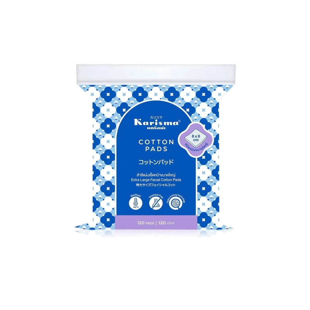 แคริสม่า สำลีแผ่นใหญ่ขนาด 8x8 ซม.120แผ่น