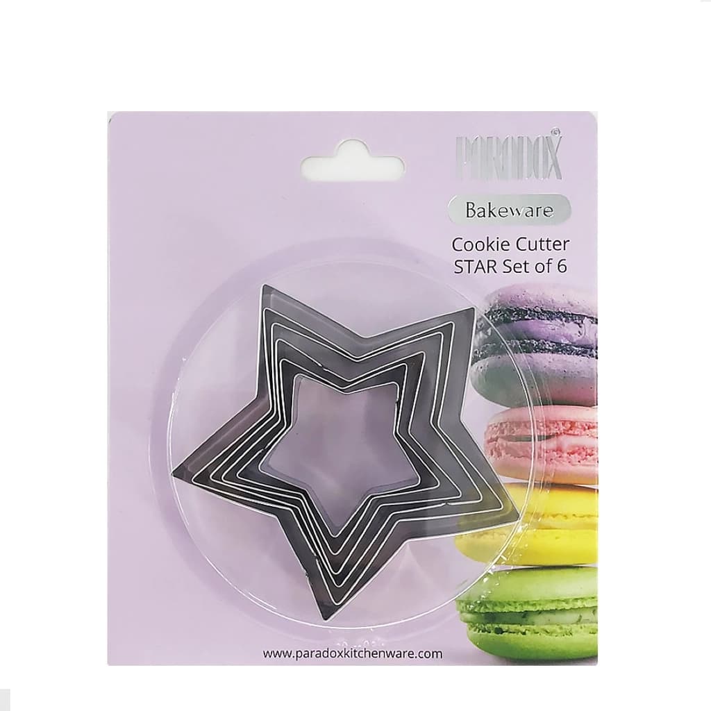 Paradox Cookie Cutter Star Set Of6 Z0573