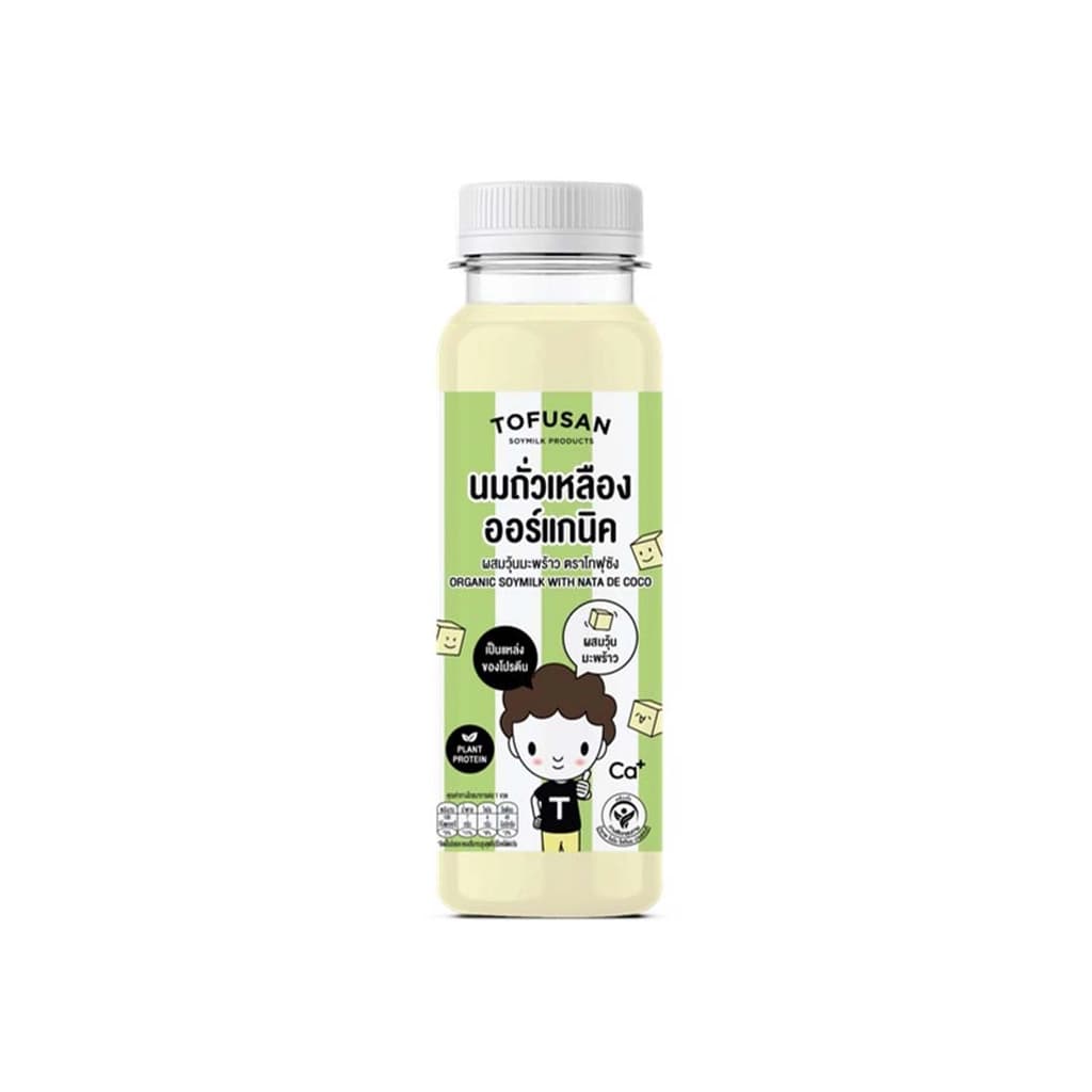 Tofusan Soy Milk With Coconut Jelly 280ML.