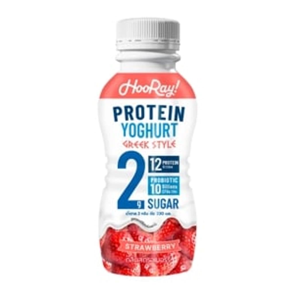 Hooray! Drinking Yoghurt Contains Protein Strawberry Flavoured 230 ml.