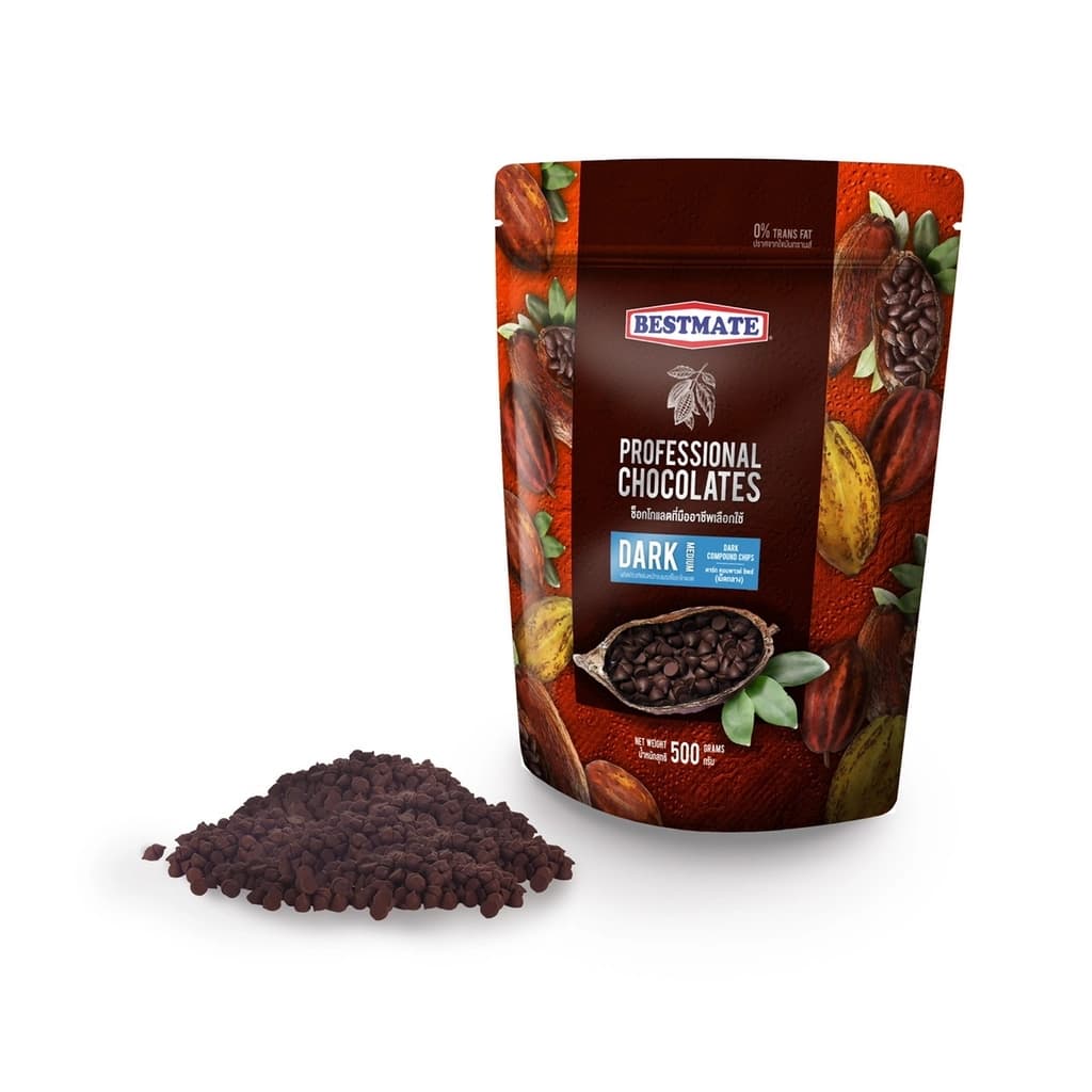 Dark Chocolate Chips (Medium) 500G.