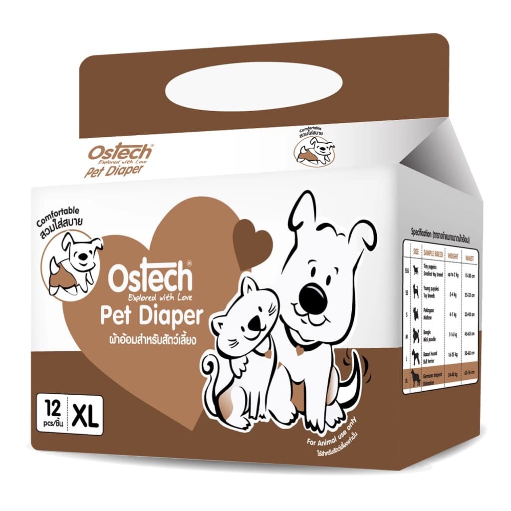 Ostech Pet Diaper Size XL 12 Pcs.