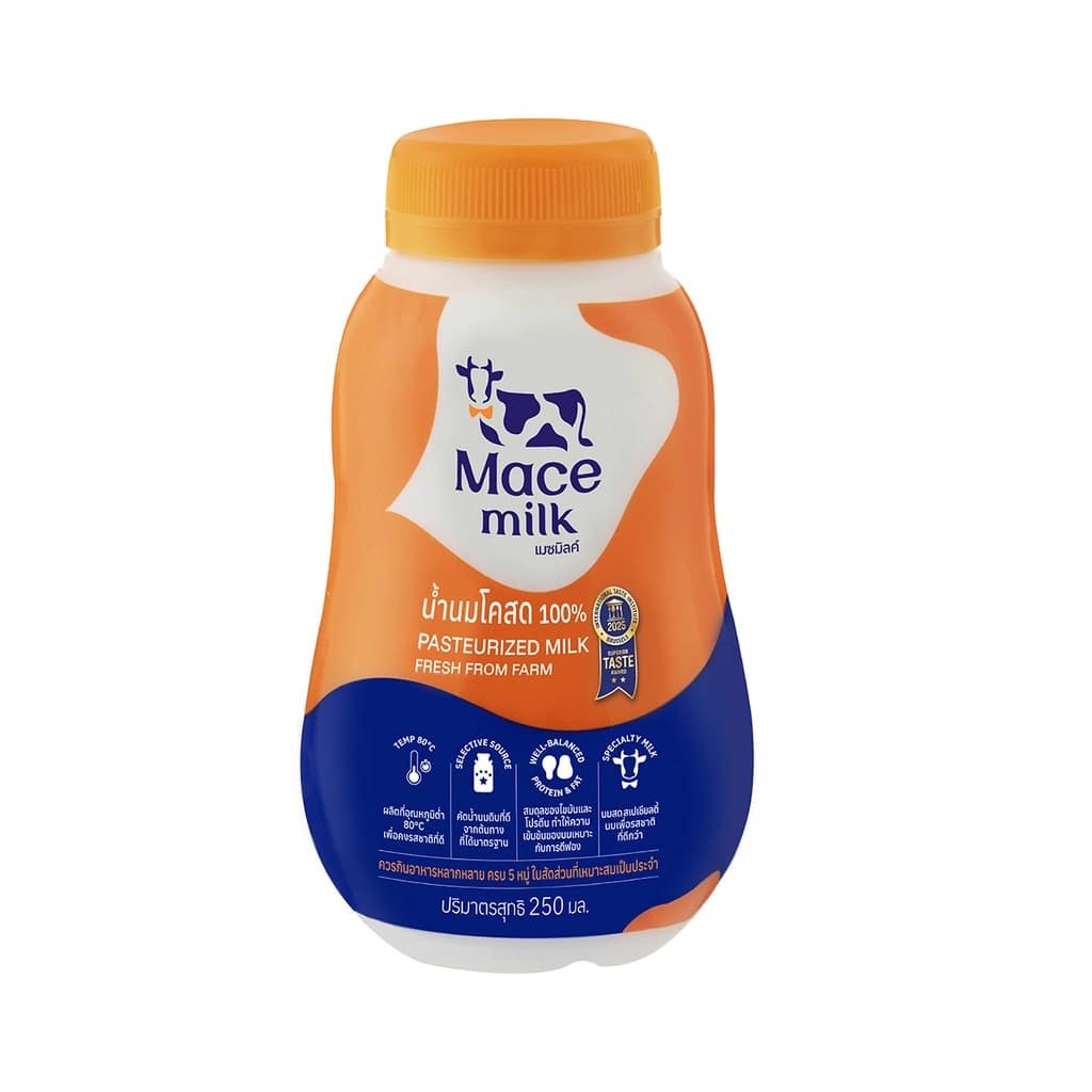 Mace Milk Pasteurized Fresh Milk 250 ml.