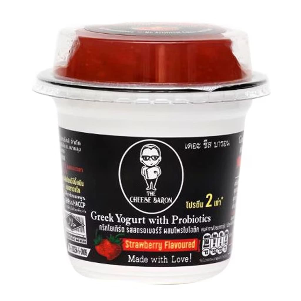 The Cheese Baron GREEK YOGURT STRAWBERRY 100G.