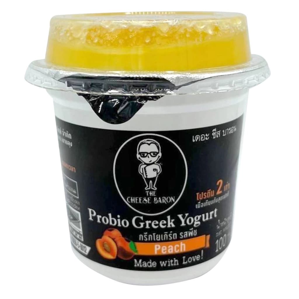 The Cheese Baron GREEK YOGURT PEACH 100G.