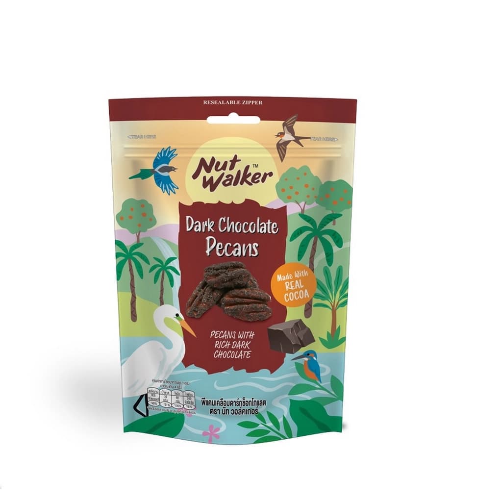 Nut Walker Dark Chocolate Pecan 120G.