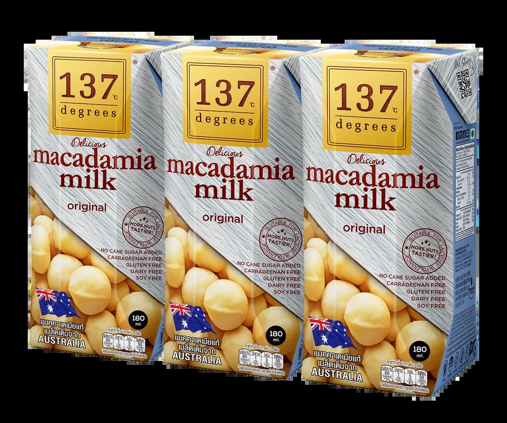137Degrees Macadamia Milk 3*180 Ml.