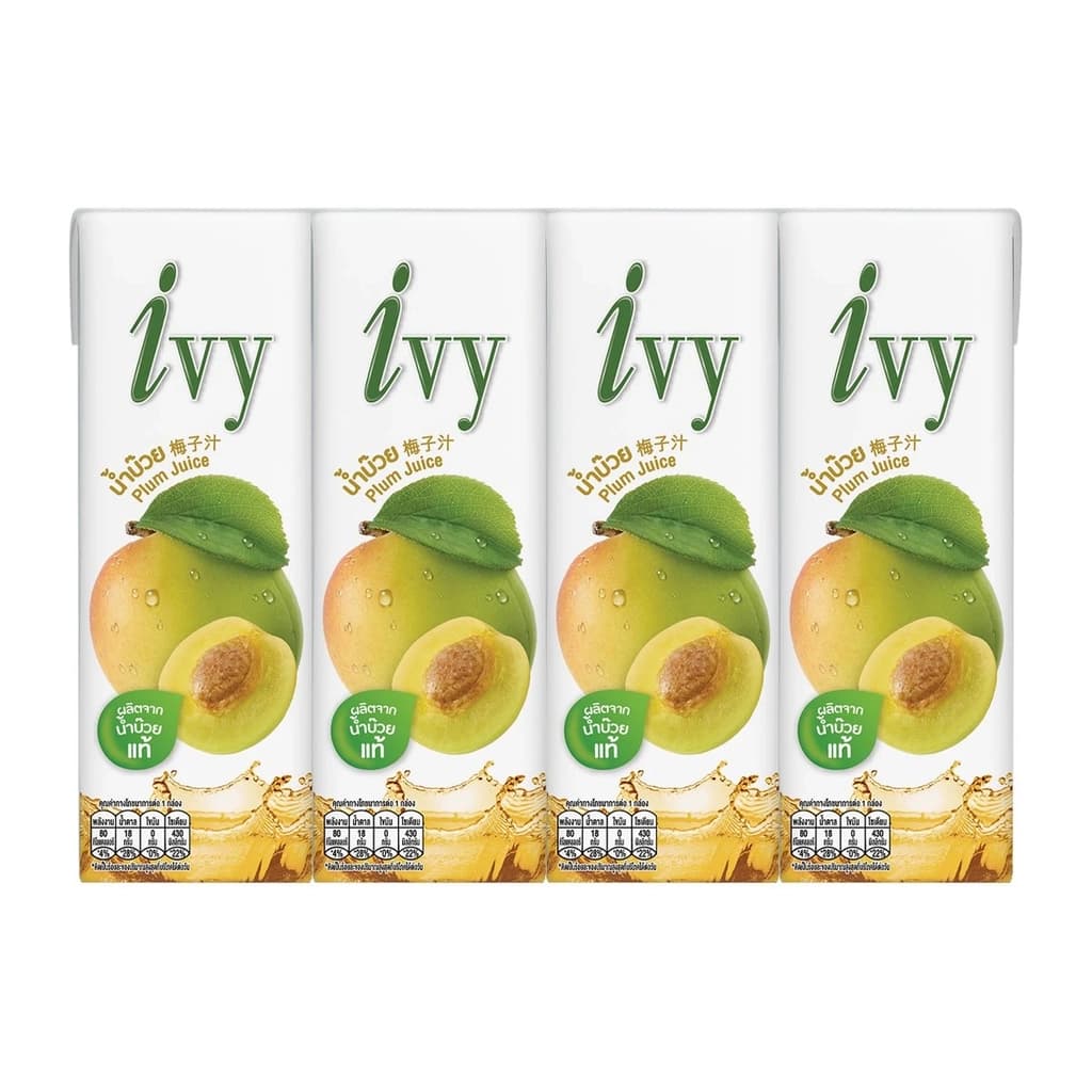 ไอวี่น้ำบ๊วย4*170 มล.
