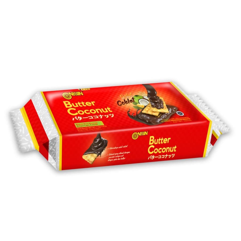 NISSIN BUTTER COCONUT COATING CHOCO115G.