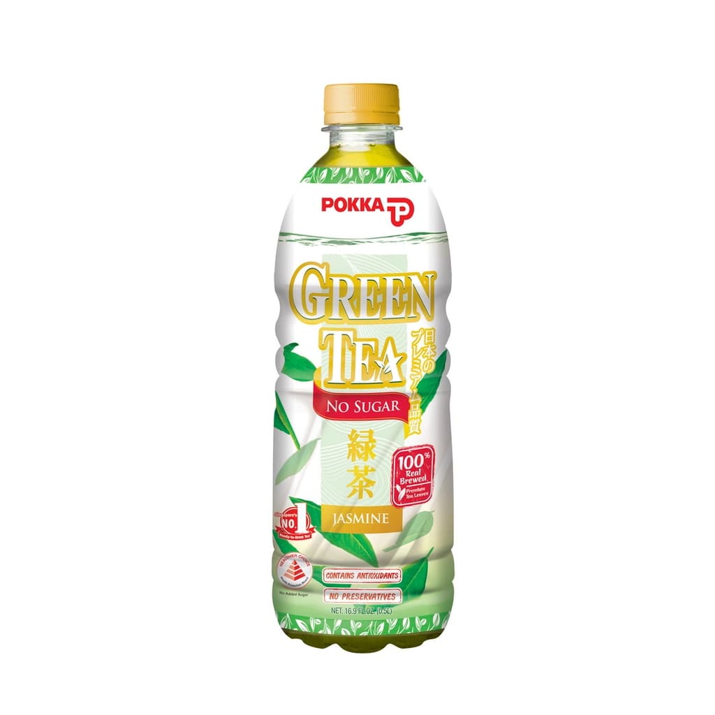 Pokka Jasmine Green Tea No Sugar 500ML.