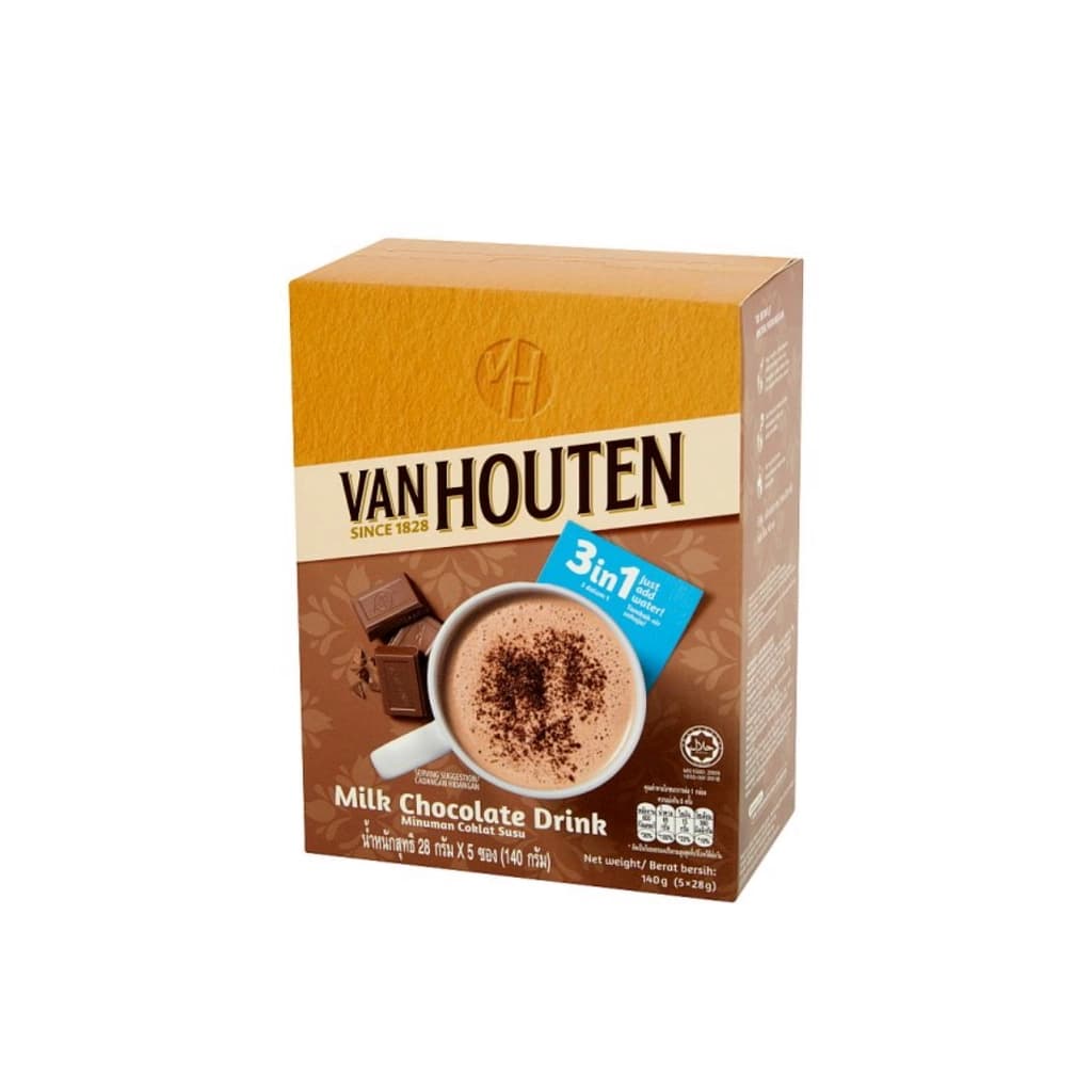 Van Houten Milk Chocolate Drink 140G.