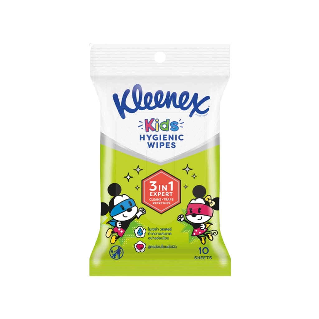 Kleenex Kids Hygienic Wipes 10 sheets
