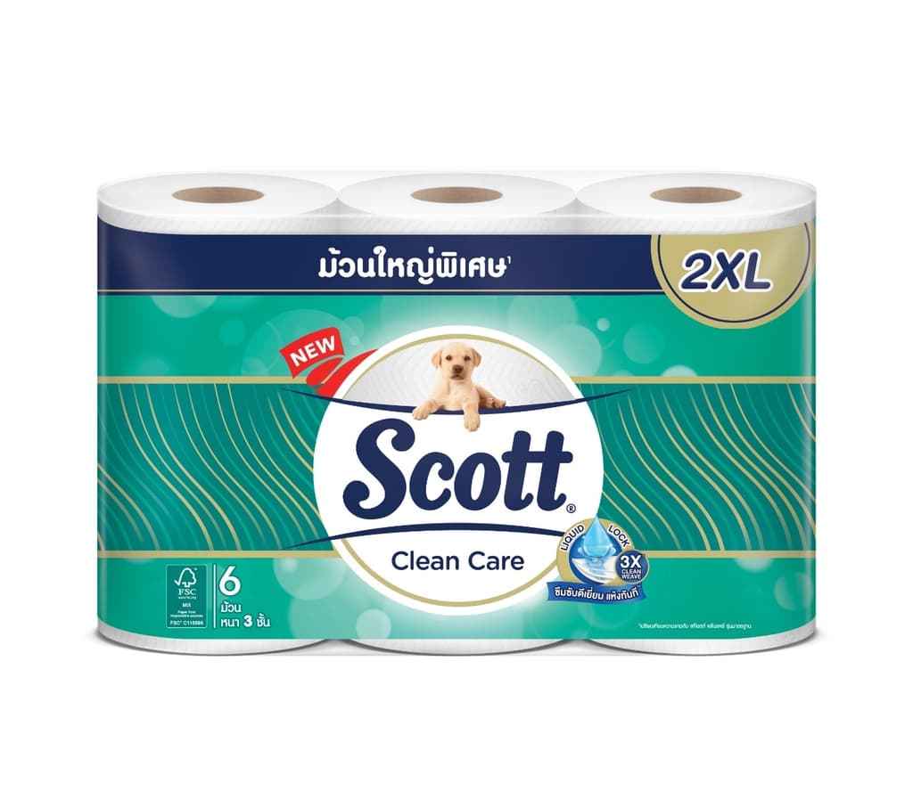 Scott Clean Care Toilet Tissue 3Ply 2XL 6Rolls