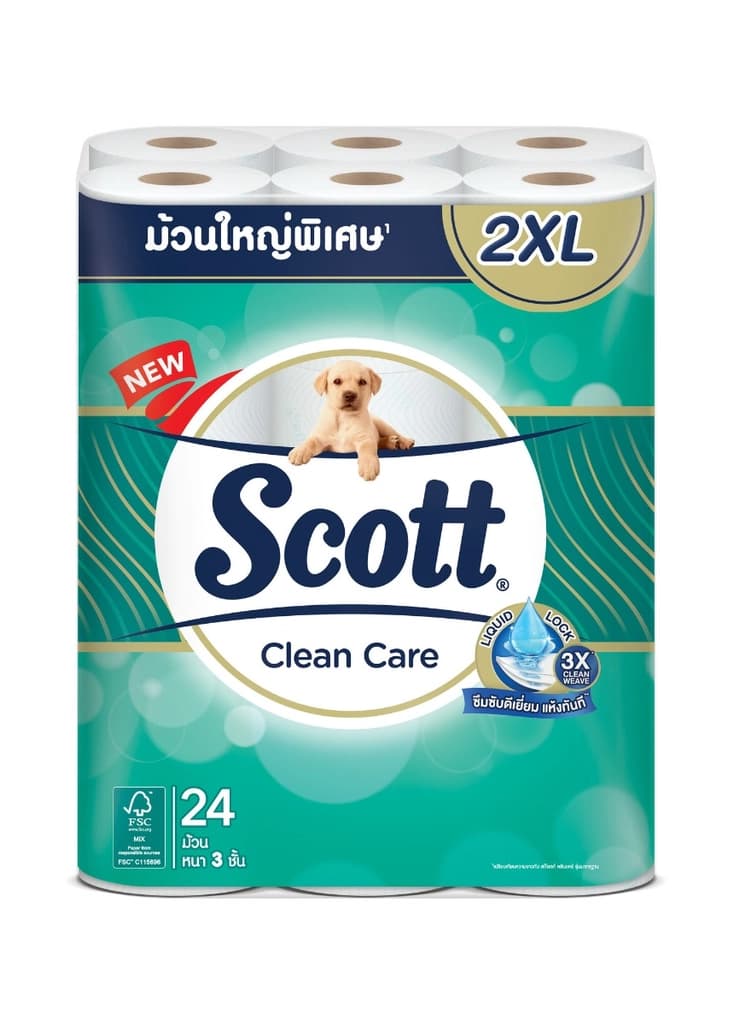 Scott Clean Care Toilet Tissue 3Ply 2XL 24Rolls
